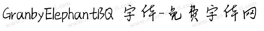 GranbyElephantBQ 字体字体转换